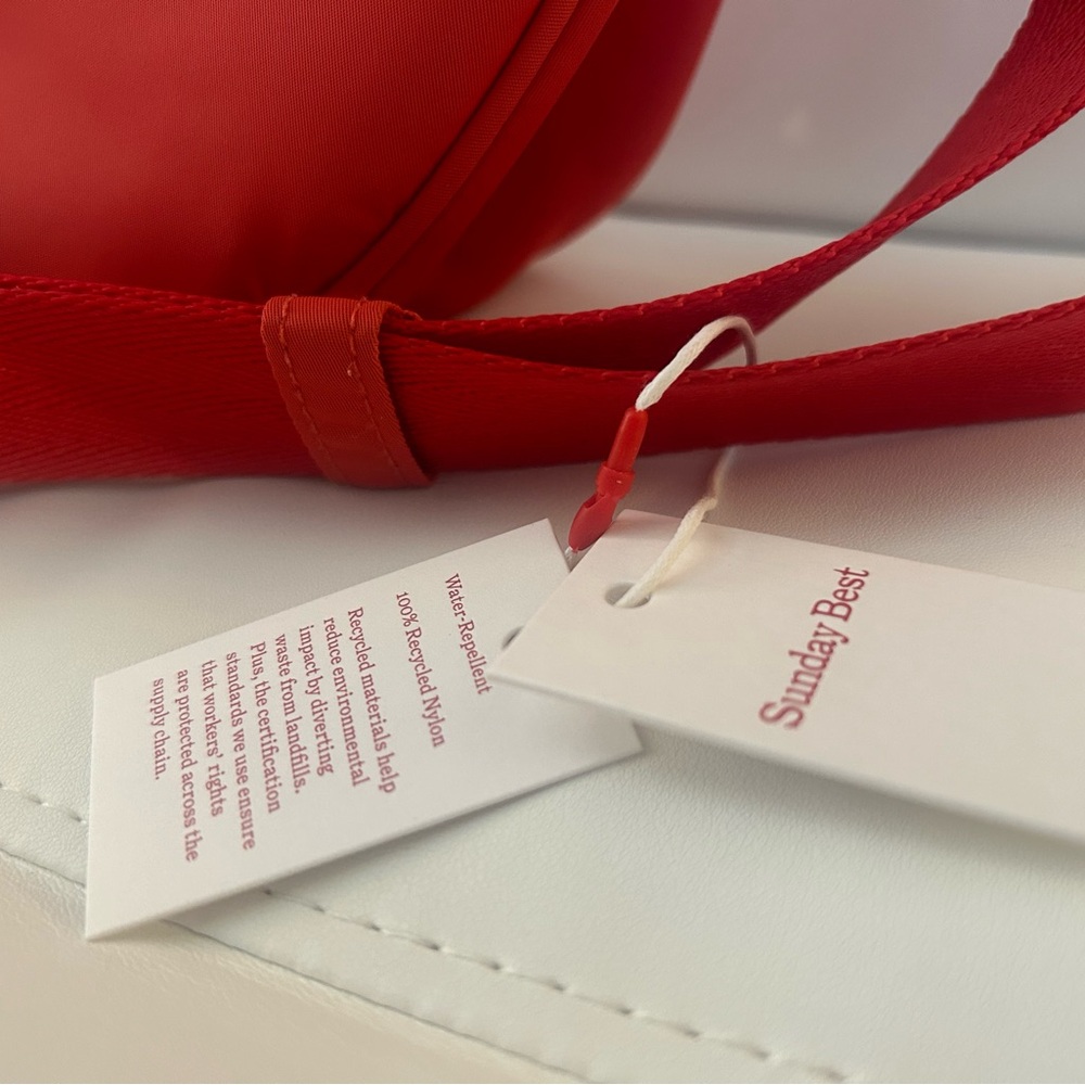 Sunday Best Barberry Red ‘Phoebe’ Mini Water Repellent Handbag